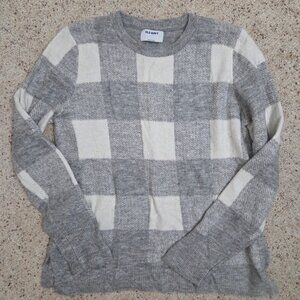 Grey Plaid Sweater
